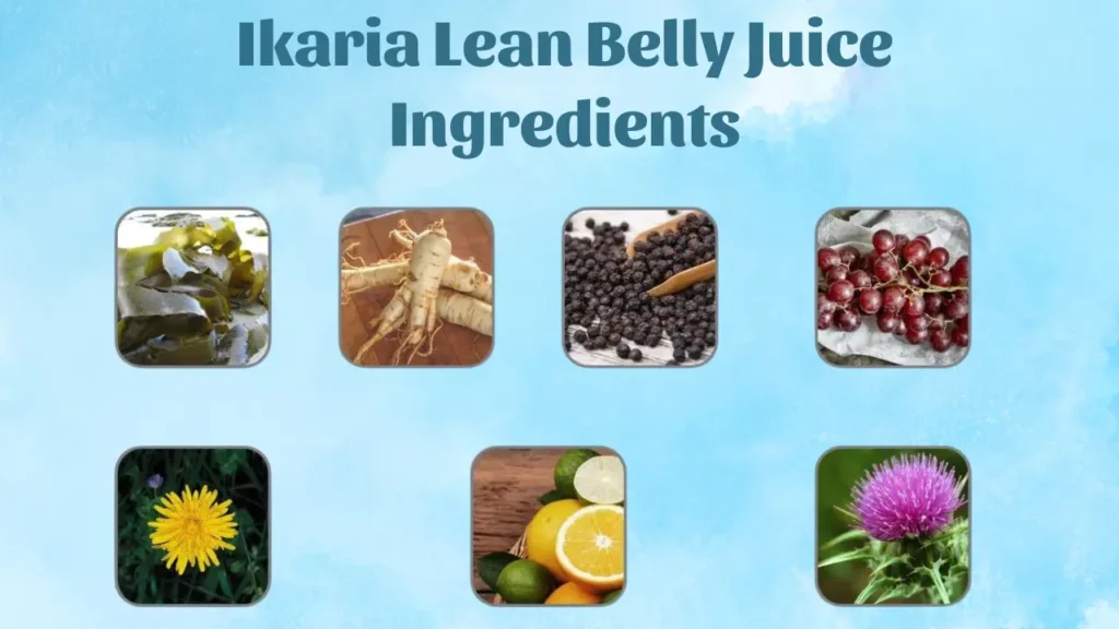 Ingredients in Ikaria Lean Belly Juice